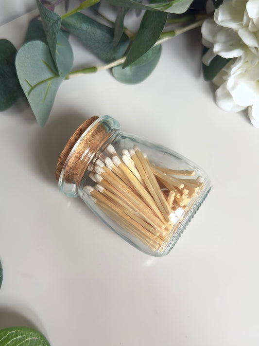 Safety Matches in Glass Jar