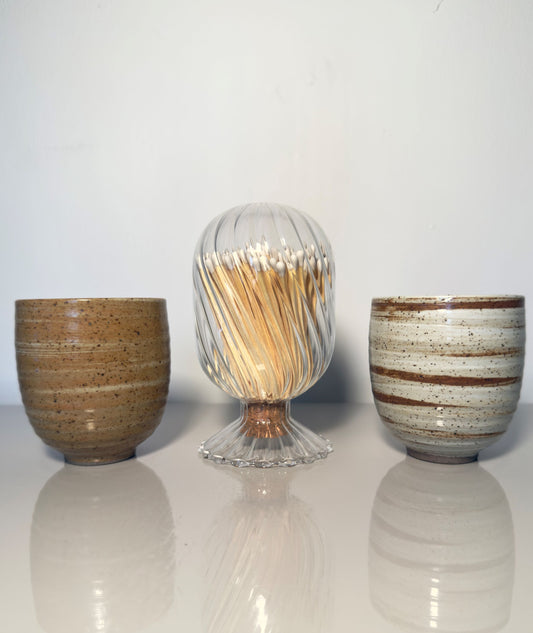 Large Glass Match Jar